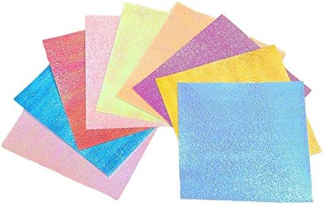 Leisial 50 Stücke Origami Papier Weihnachten Faltpapier Papierkran Rosen Faltpapier Klee 150 150mm