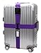 Cross Luggage Strap Adjustable Suitcase Belt Travel Accessories 1Pack #L170 (1Purple)