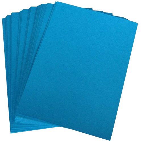 StellaWeds 100 x A4 Ocean Blue Card Stock - 260gsm