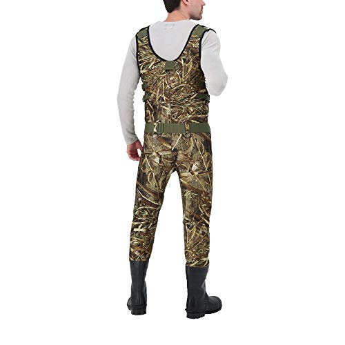 OUTBOUND Neoprene Chest Waders with Boots for Men & Women WaterProof