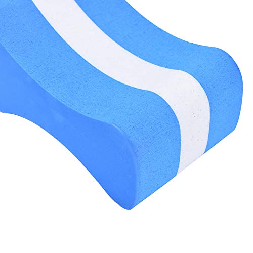 Aland Foam Pull Buoy EVA Float Kick Legs Board Kids Adults Pool Swimming Safety Board Swimming Character Floating Board Adult Children Clip Leg Training Blue+White