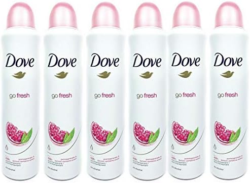 6 Pack Dove Go Fresh Pomengranate & Lemon Anti Persp. Deodorant Spray 150ml