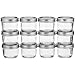 Kerr Wide Mouth Half-Pint Glass Mason Jars 8-Ounces with Lids and Bands 12-Count per Case (1-Case) primary