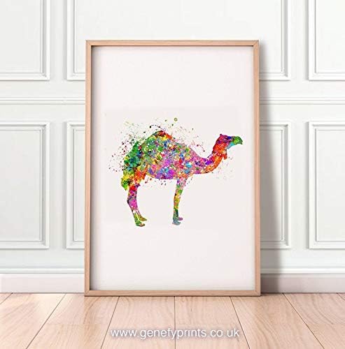 Camel Watercolour Print
