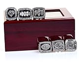 Oakland Raiders Super Bowl Championship Replica Ring by Display Box Set (A Set of 6)