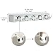 DiGiCare Broom Holder, Wall Mount Mop Holder Broom Hanger Organizer with 5 Ball Slots and 6 Hooks, Holds Up to 11 Tools for Kitchen, Bathroom, Garage