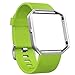 Fitbit Blaze Bands, SKYLET Silicone Replacement Strap with Steel Frame for Fitbit Blaze Soft Bracelet (No Tracker)