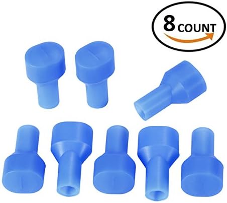 8-pack Bite Valve Replacement Mouthpiece for Hydration Bladder and Water Backpack Bladder Reservoir by Aquatic Way - Compatible with Most Hydration Bladders