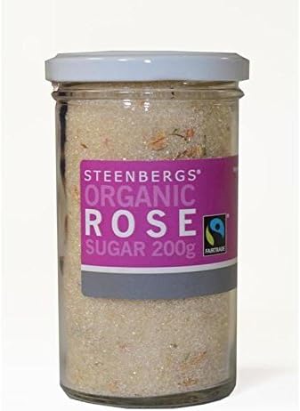 Steenbergs Organic Fairtrade Rose Sugar 200g - Pack of 6