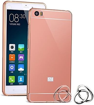 TYDEUS Luxury Metal Aluminum Bumper for Xiaomi Mi 5 Mi5 Case Detachable + Mirror Hard Back 2 in 1 Cover Ultra Thin Frame Pink