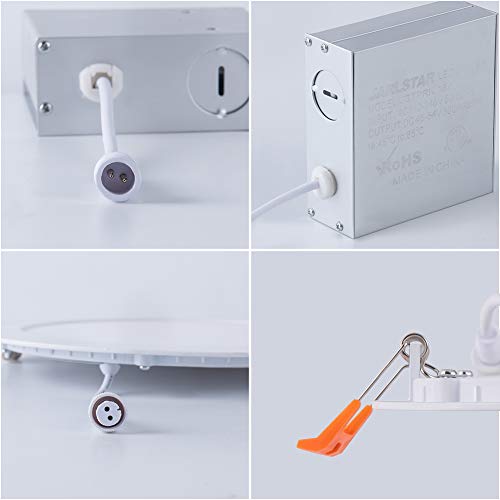 JARLSTAR 6 Pack 4 inch UltraThin LED Recessed Ceiling Light with