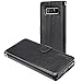 Galaxy Note 8 Case, K-Moze Galaxy Note 8 Wallet Case [4 Card Slots ] [Wrist Strap] [Stand Feature] PU Leather Flip Wallet Case Cover for Galaxy Note 8 - Black