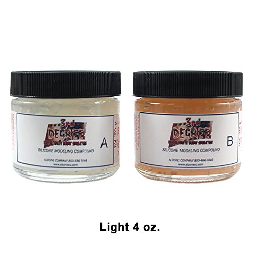 3rd Degree Silicone Molding Compound Wound Scar Prosthetic SFX Simulation, Light 4oz 3rd Degree Silicone Molding Compound Wound Scar Prosthetic SFX Simulation, Light 4oz