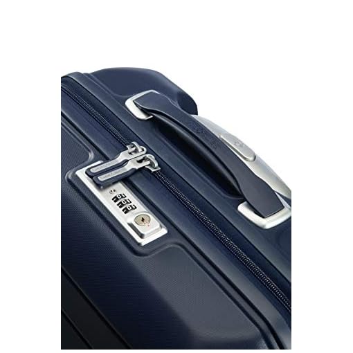 Samsonite Flux Spinner S Equipaje de mano Expansible, 55 cm, 44 L, Azul  (Navy Blue) - salgo de viaje