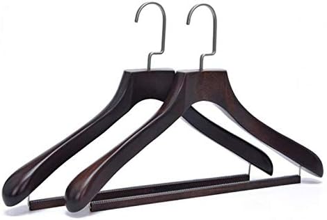 Xyijia Hanger Wide Shoulder Wooden Suit Hanger, Deluxe Antique Wooden Hanger For Garment (4 Pieces/Lot)