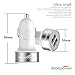 [Certified by Apple - Lifetime Warranty] ACEPower® Dual USB Ports 3.4A Portable USB Car Charger for iPhone 6 6plus 5 5S 5C 4 4S,iPad 4 3 2,iPad mini,iPad air Battery Power Supply for All Apple Device, Galaxy, Cell Phones, Tablet, Android Devices, Portable Cigarette Lighter Plug, Mobile Travel Charging Station 12V Input (Lightning Cable/Adapter Not Included)- Premium MFI Quality (White w. Silver Band)