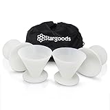 Stargoods Silicone Stemless Martini Glasses - Set of 4 Unbreakable Cups