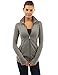 PattyBoutik Women's Collar Pockets Casual Zip Jacket