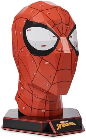 , kit de maqueta de rompecabezas en 3D de Spider-Man 82 piezas Spider-Man para decoración de escritorio Juguetes de construcción Rompecabezas en 3D para adultos y niños a partir de 12 años
