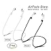 AirPods Case, Netspower AirPods Accessories with Silicone Airpods Protective Cover, 2 Pairs of Secure Ear Hooks, 2 Anti-lost Straps and 1 Headset Receiving Box Exquisite and Durable (Black)