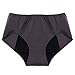 Neione Women Girls Period Panties Leak Proof Menstrual Underwear 2 Pack Black Gray 4XL