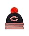New Era NFL Chicago Bears Team Relation Knit Beanie, One Size, Blue