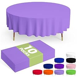 Pureegg Plastic Table Cloth Disposable - 10