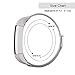 TOMALL Replacement Bands Compatible for Fitbit Alta HR and Fitbit Alta, Adjustable Replacement Accessories with Lock for Fitbit Alta/Alta HR (Silver)