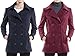 Alpine Swiss Emma Womens Peacoat Double Breasted Overcoat 3/4 Length Wool Blazer