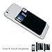 Card Holder EZColoris Cell Phone Credit Card Holder Flexible Lycra Pouch 3M Removable Adhesive Sticker on Wallet for 4-6inch Mobile Phones (Black)