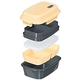 Fresh Box Premium Bento Lunch Box - Leakproof, BPA-free, Multi-Compartment, Detachable Microwave Vent, Convertible Food Container with Re-freezable and Removable Ice Pack