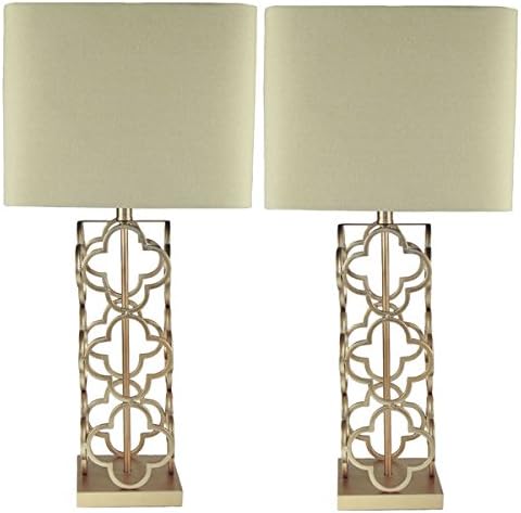 JT Lighting Karmin Table Lamps | Incandescent, 150 W (Set of 2)