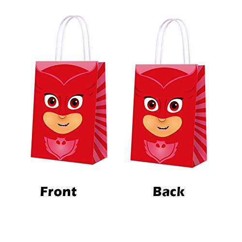 Party Favor Bags for PJ Masks Party Supplies, Party Gift Goody Treat Candy Bags for PJ Masks Party Favors Birthday Party Decor for PJ Masks Party Girls Kids Birthday Decorations - 15 PCS
