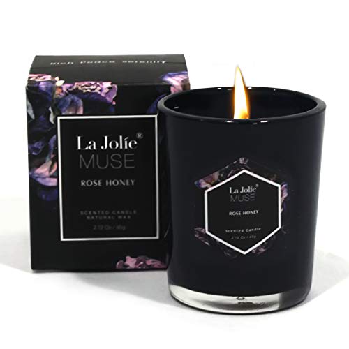 LA JOLIE MUSE Scented Candle, Rose Honey (Pack one)
