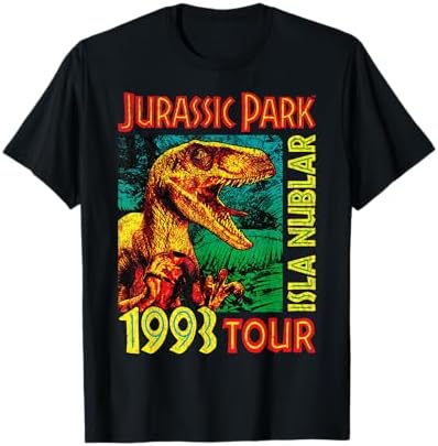 Amazon.com: Jurassic Park Vintage T-Rex Break Out T-Shirt Small