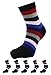 Toe Socks Women Five Toes Wicking 5 Finger Cotton Athletic Striped Ankle 8 Pack