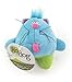 goDog Happy Fat Catz Squeaky Plush Dog Toy, Chew Guard Technology - Bright Blue, Small