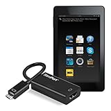 kwmobile Slim Port HDMI Adaptor (Micro-USB to HDMI) for Amazon Kindle Fire HD 6 / HD 7 (2014) / HDX 8.9 (2014)