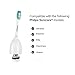 Genkent Replacement Toothbrush Heads For Philips Sonicare E Series Toothbrush HX7022/66 Essence Xtreme Elite Advance Clean Care (2 PACK)