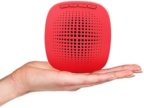 XB-600 Voice Amplifier, Color Options, Mini Rechargeable PA System with Multifunction, Supports MP3 Format Audio and SD Card Good for Teaching, Speech, Conference, Church, Business (Red)
