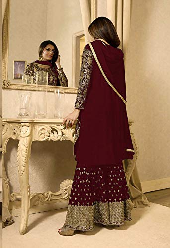 fabzara faux georgette saree