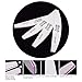 BEAUTYBIGBANG 10Pcs Nail Files 100 180 Grit Double Sided Professional Manicure Tools Kit for Home and Salon Use Nail File Set