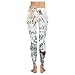 InterestPrint Custom Sloth Hanging On The Tree Stretchy Capri Leggings Skinny Pants for Yoga Running Pilates Gym (2XS-5XL)