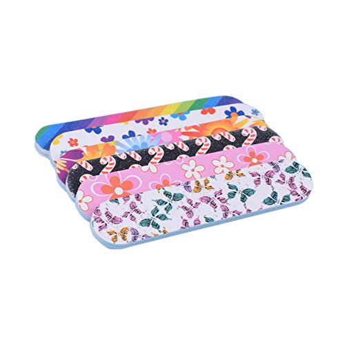 10 Pcs Mini 82cm Professional Floral Double Sided Nail Files Nail Buffer Grit Nail Art Manicure Emery Board Pedicure Tools - Thumbnail 2