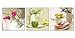 Kitchen Canvas Art Fruits Flowers Canvas Prints Wall Art Decor Framed Ready to Hang - 3 Panels Modern Artwork Painting Contemporary Pictures for Dining Home Decoration