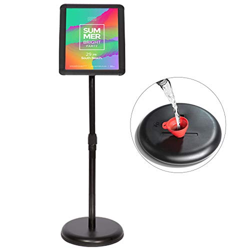 NOAMA Adjustable Sign Holder Standing Floor Sign Frame for 8.5x11