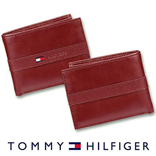 Tommy Hilfiger Men's Ranger Leather Passcase Wallet FrenzyStyle