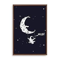 Framed Canvas Wall Art Cartoon Children's Room Canvas Prints Home Artwork Decoration for Living Room,Bedroom - 16x24 inches