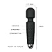 Wand Massager For Women Water Resistant, Rechargeable, Personal Electric Back Massager With Multi Speed Powerful Massager For Body Therapeutic Muscle Aches and Sports Recovery, Black