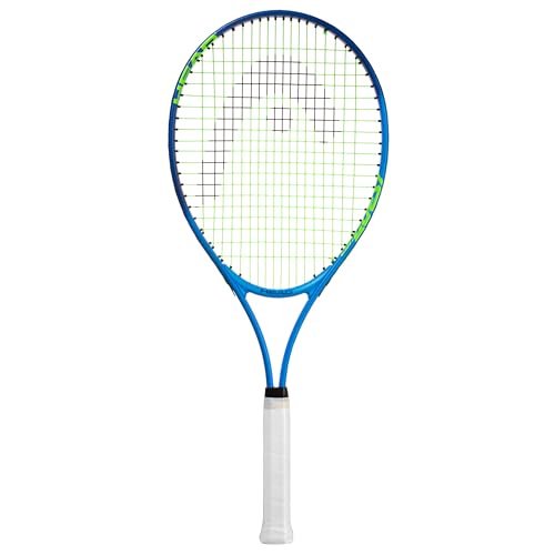 HEAD Ti. Conquest Tennis Racket - Pre-Strung Head Light Balance 27 Inch Racquet - 4 3/8 in Grip,Blue